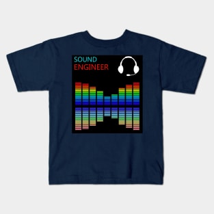 Best design sound engineer audio engineering Kids T-Shirt